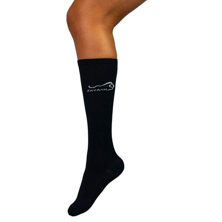 ZAYAAN HEALTH Classic Compression Socks, Black, PR BLZH-CSSP-V-3BK
